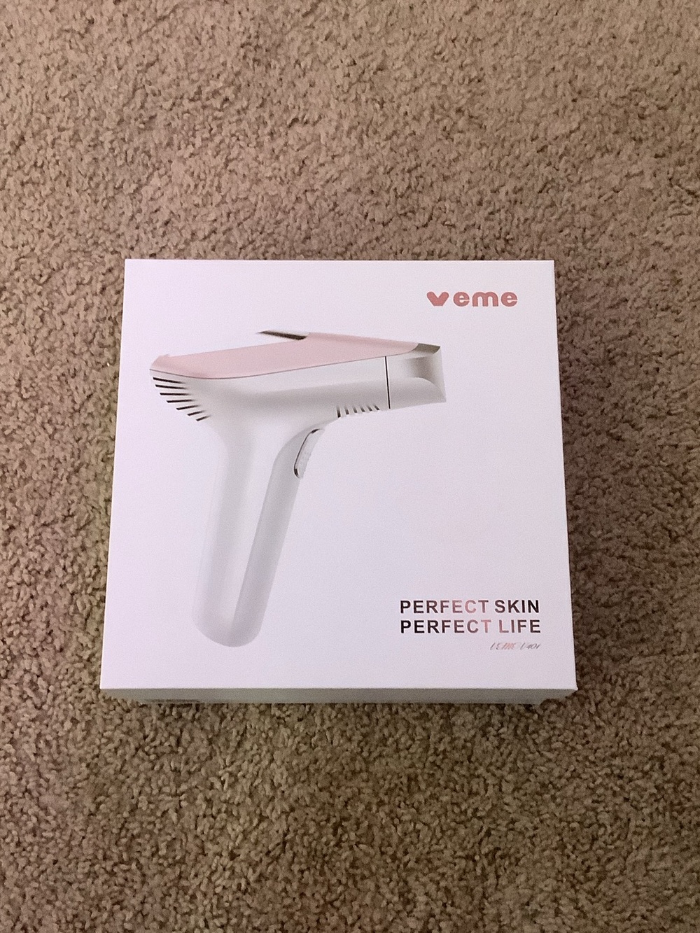 Pink and White At-Home IPL Hair Removal Device - Women Skincare